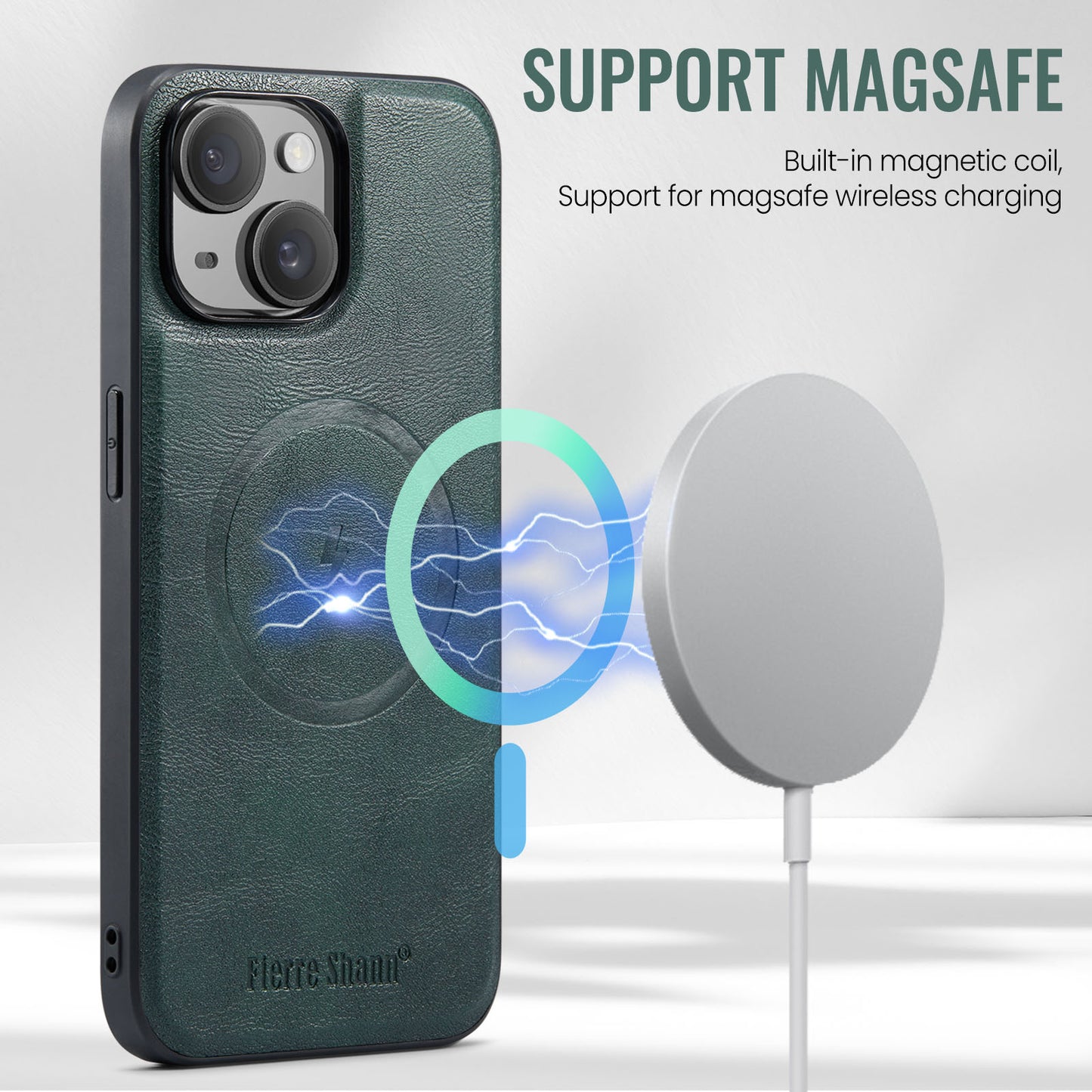 Magsafe 2-in-1 Card Holder iPhone 14 Plus Case Detachable