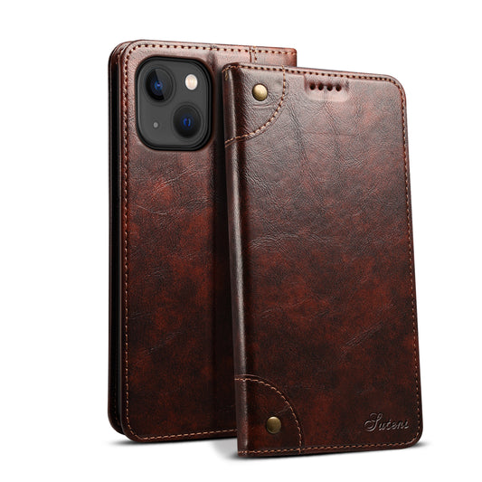 Baroque Wallet Stand iPhone 16 Plus Case Magtic Flip