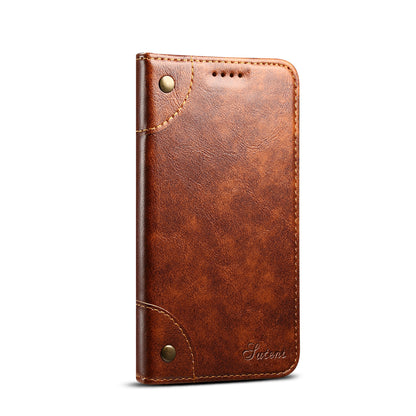 Baroque Wallet Stand iPhone 15 Plus Case Magtic Flip