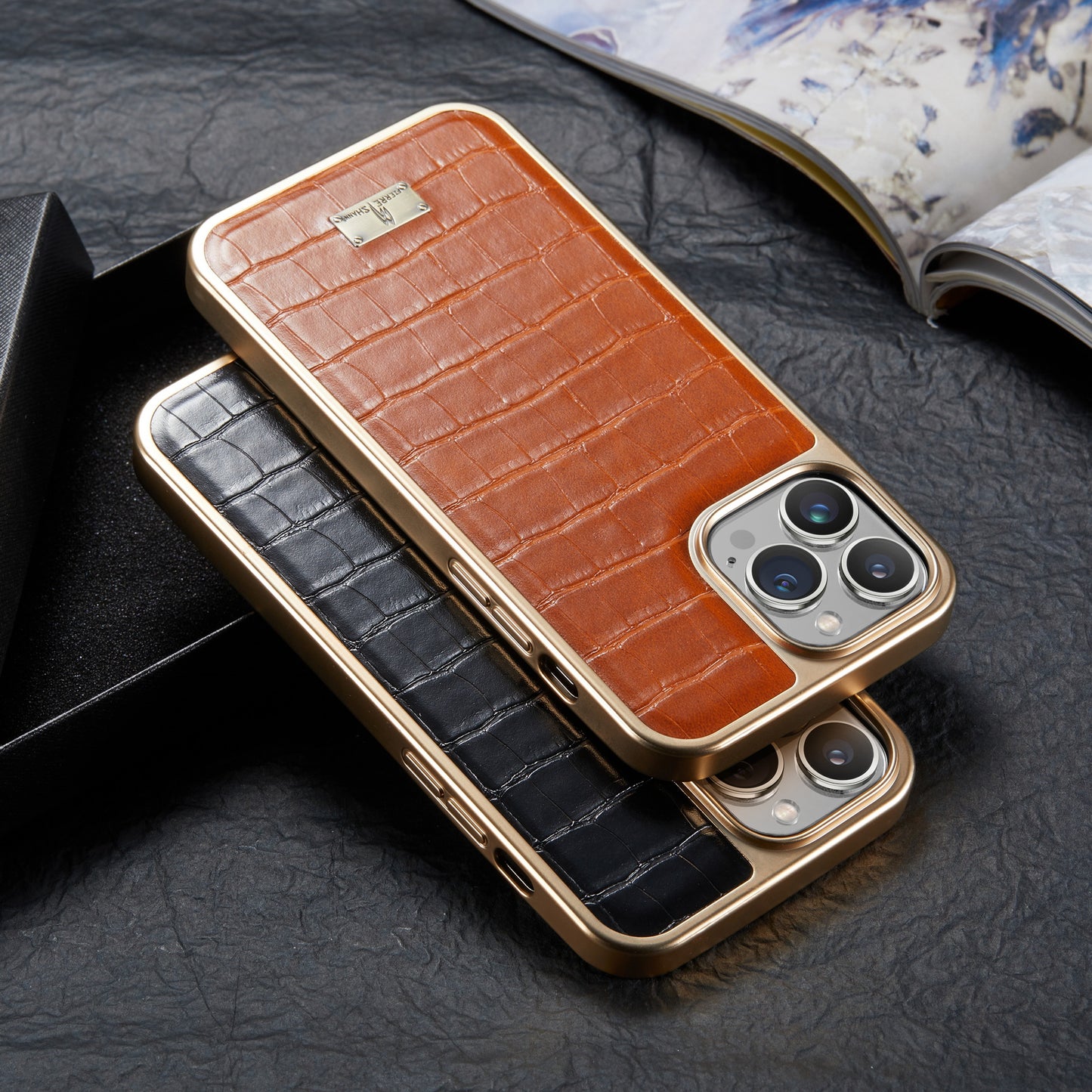 TPU Plated Crocodile Leather iPhone 11 Case Back