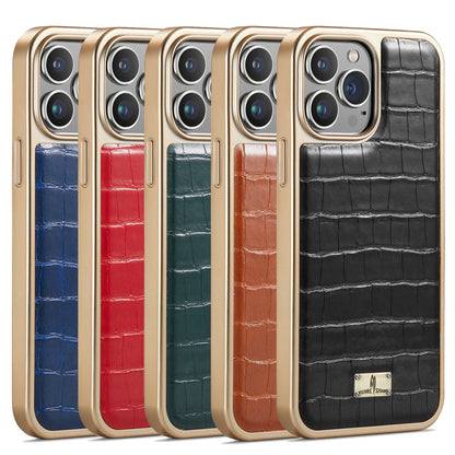 TPU Plated Crocodile Leather iPhone 11 Case Back