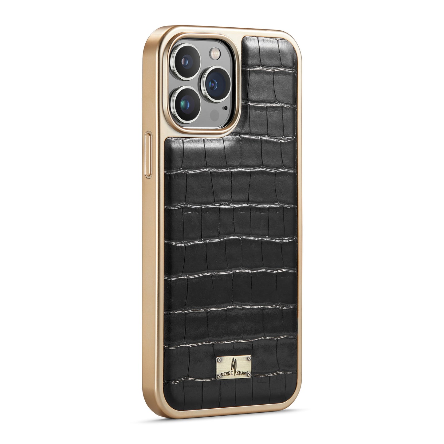 TPU Plated Crocodile Leather iPhone 12 Pro Case Back