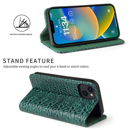 Deluxe Real Crocodile leather iPhone 14 Plus Case Wallet