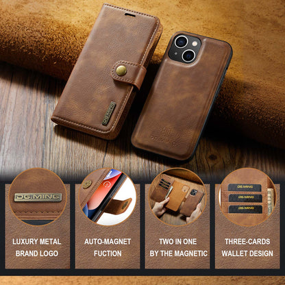 Wallet Detachable 2 In 1 Buckle iPhone 14 Case Magnetic