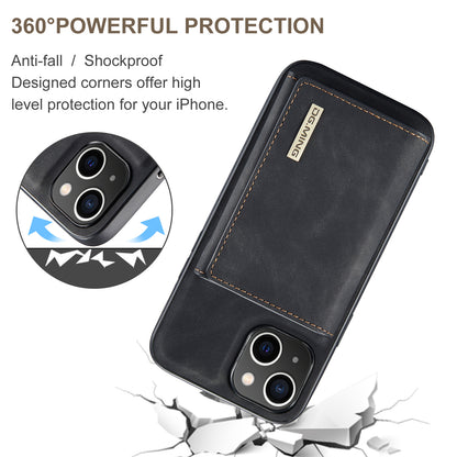 Retro Detachable Fold Wallet iPhone 14 Case Magnetic Clip