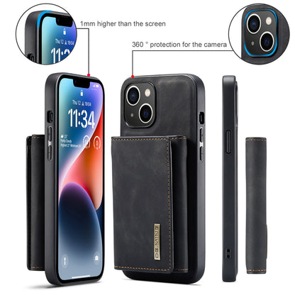 Retro Detachable Fold Wallet iPhone 14 Case Magnetic Clip