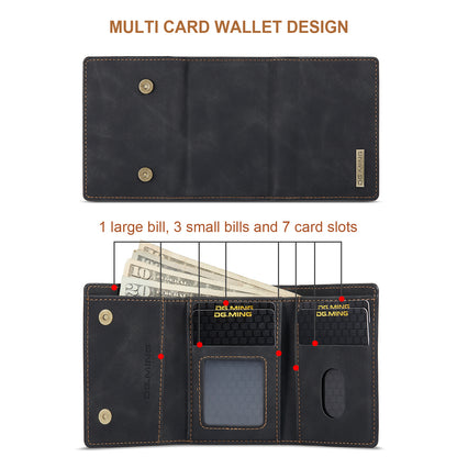 Retro Detachable Fold Wallet iPhone 14 Case Magnetic Clip