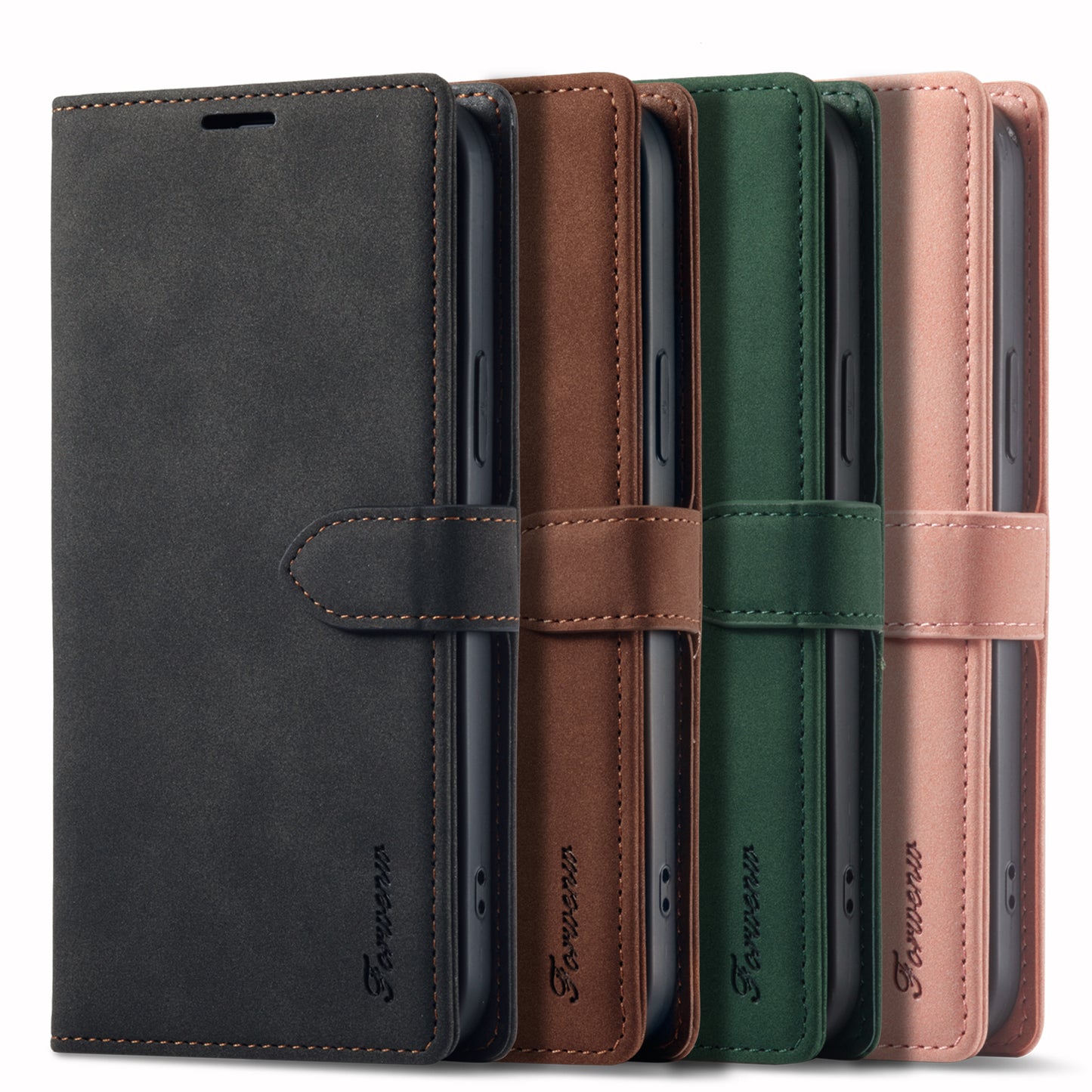 Gentry Slim Wallet Stand iPhone 14 Plus Case Buckle