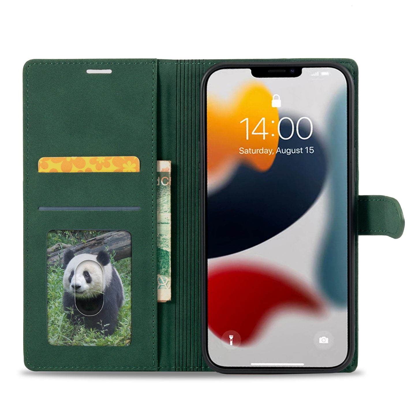 Gentry Slim Wallet Stand iPhone 14 Plus Case Buckle