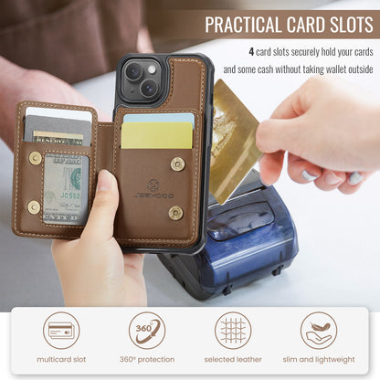 Magnetic Card Holder iPhone 14 Plus Case Detachable RFID Blocking