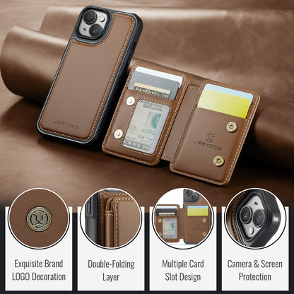 Magnetic Card Holder iPhone 14 Plus Case Detachable RFID Blocking