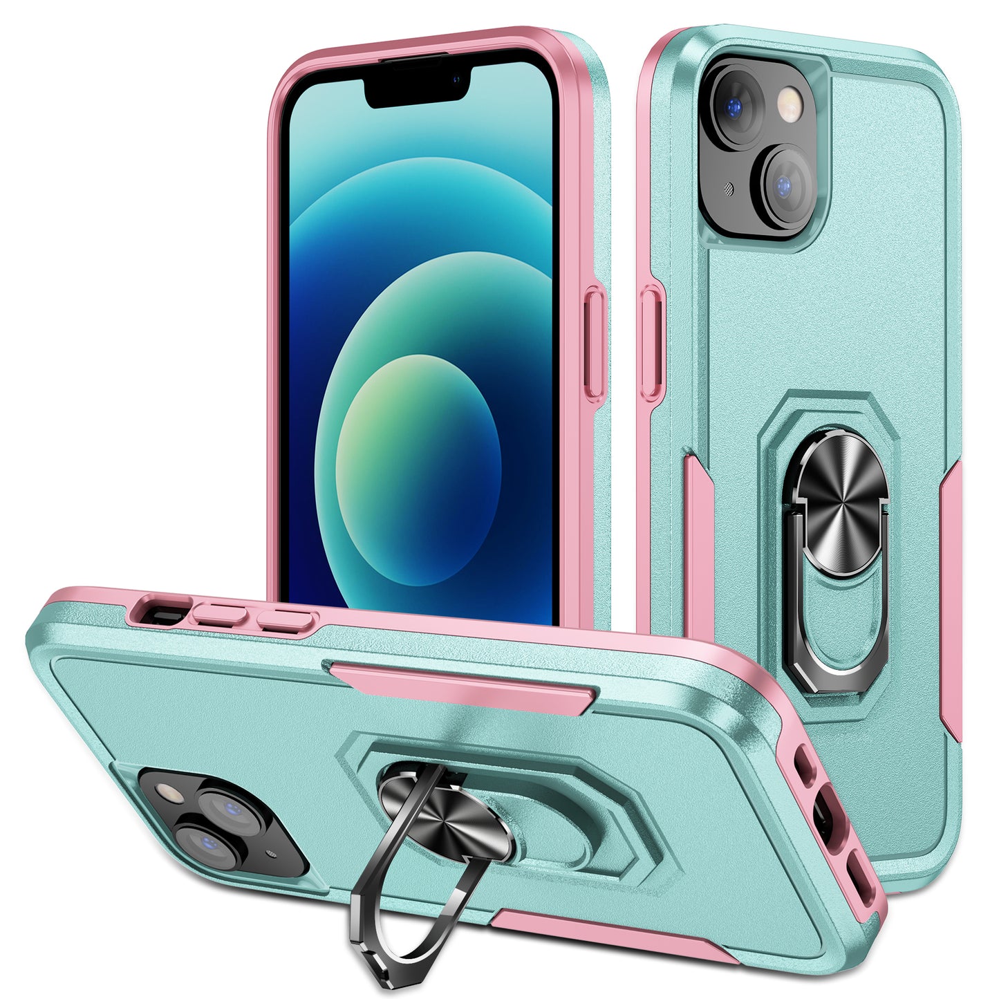 Pioneer iPhone 14 Plus Case Rotating Ring Stand