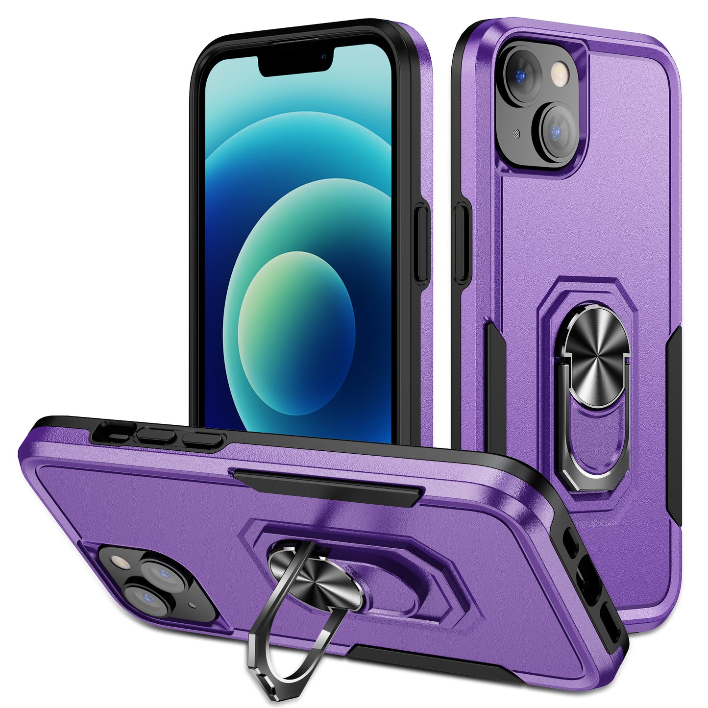 Pioneer iPhone 14 Plus Case Rotating Ring Stand