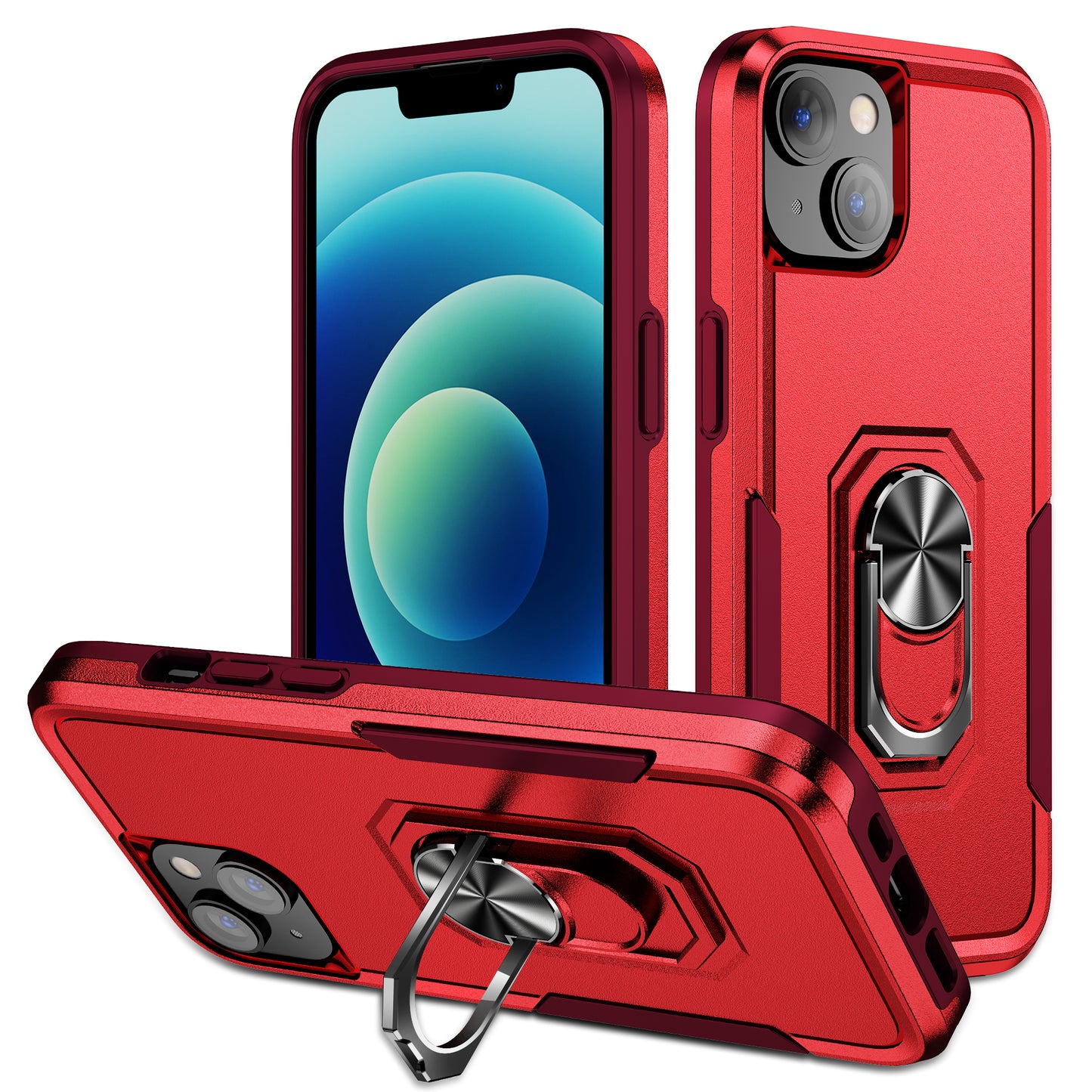 Pioneer iPhone 14 Plus Case Rotating Ring Stand