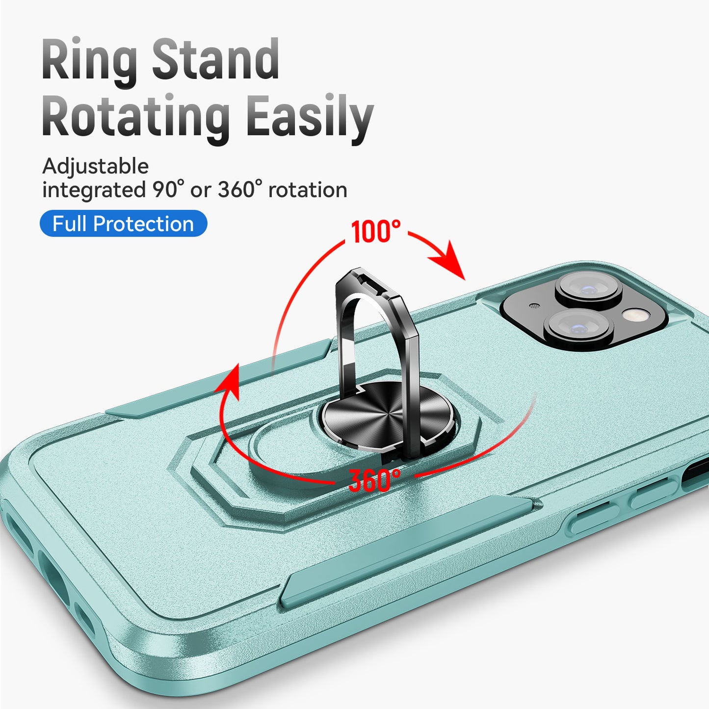 Pioneer iPhone 14 Plus Case Rotating Ring Stand