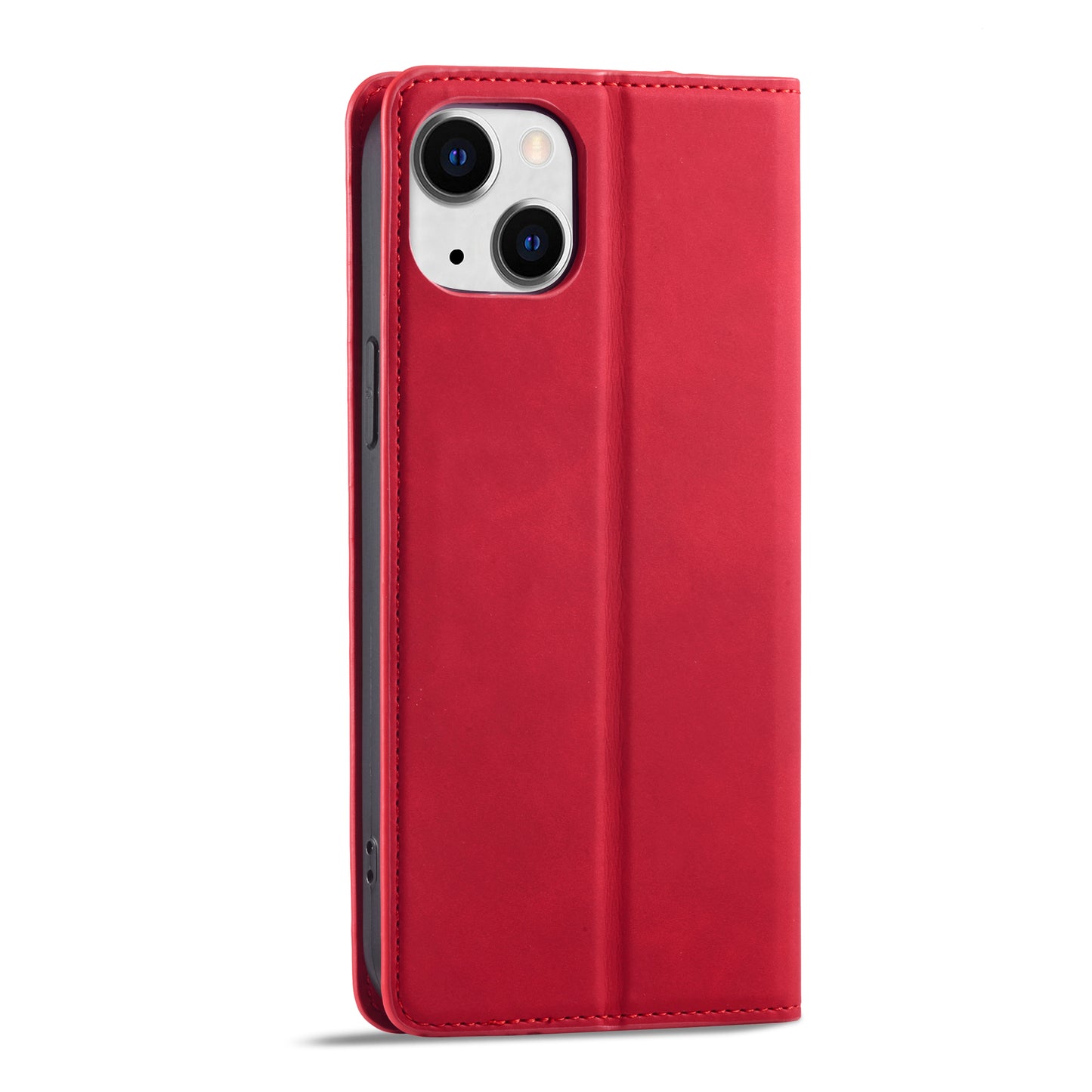 Illusion Slim Retro Leather iPhone 14 Plus Case Magnetic