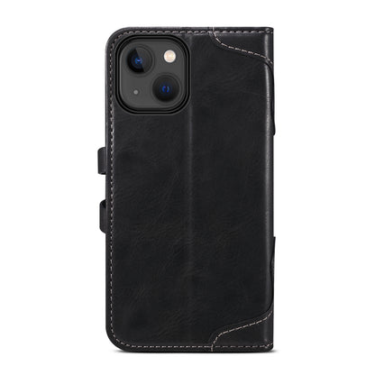 Dual Protection iPhone 14 Case Retro Book Leather