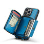 Zipper Card Holder iPhone 14 Pro Case with Shoulder Hand Strap