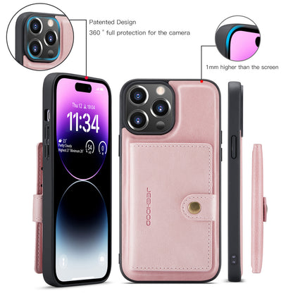 Magnetic Detachable Card Holder iPhone 13 Pro Case Leather Flip