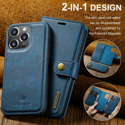 Wallet Detachable 2 In 1 Buckle iPhone 14 Pro Case Magnetic