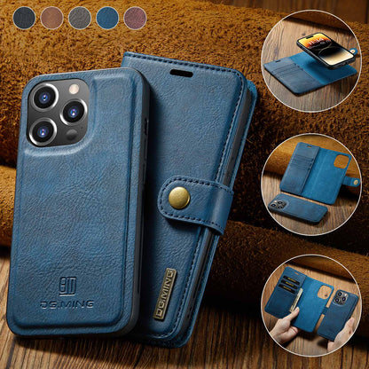 Wallet Detachable 2 In 1 Buckle iPhone 14 Pro Case Magnetic