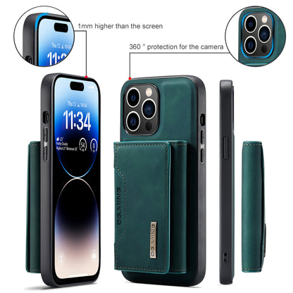 Retro Detachable Fold Card Holder iPhone 14 Pro Case Magnetic Clip