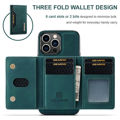 Retro Detachable Fold Card Holder iPhone 14 Pro Case Magnetic Clip