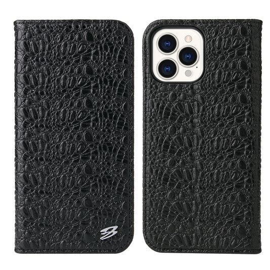 Deluxe Real Crocodile leather iPhone 16 Pro Case Wallet