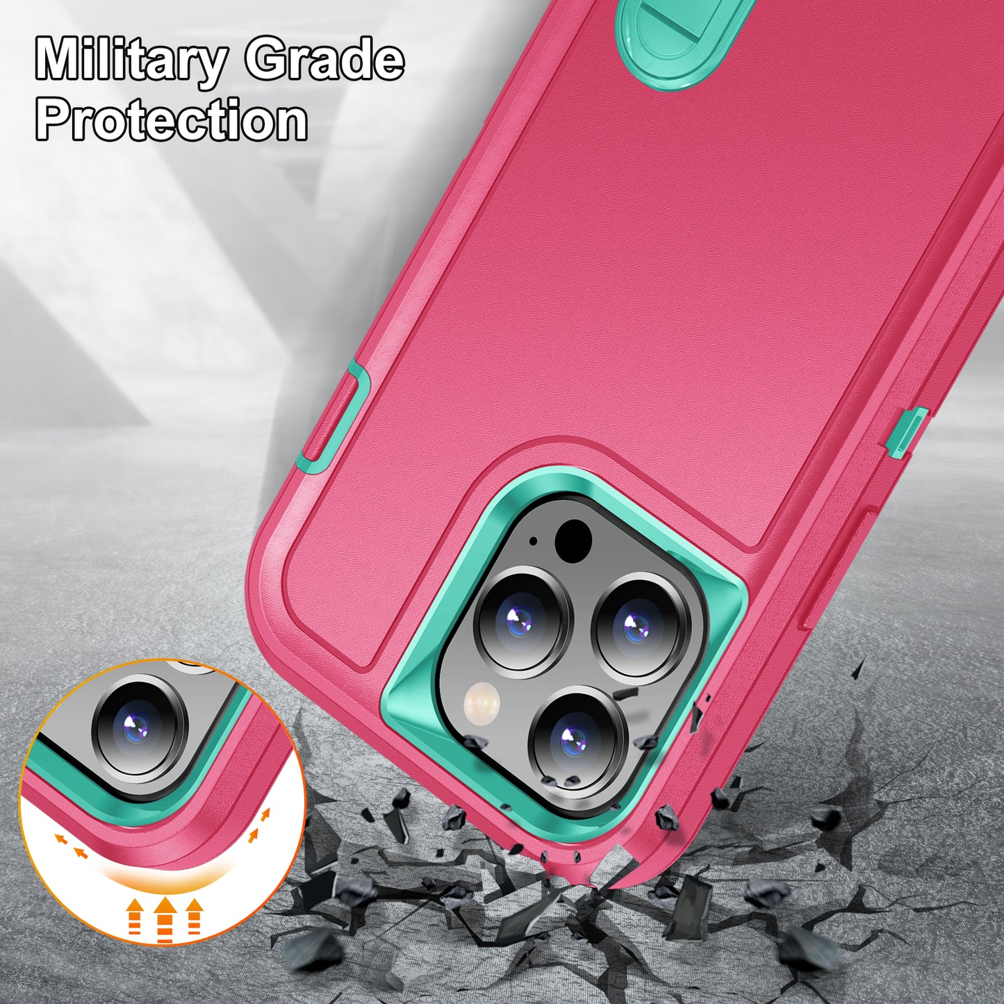 Defender Stand iPhone 14 Pro Max Case Military Protection