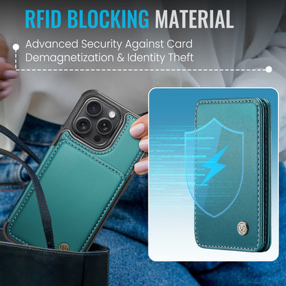 Magnetic Card Holder iPhone 14 Pro Max Case Detachable RFID Blocking