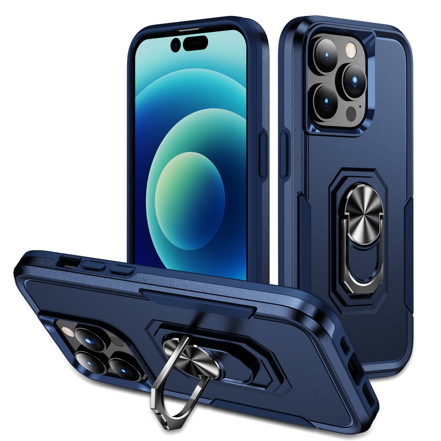 Pioneer iPhone 14 Pro Max Case Rotating Ring Stand