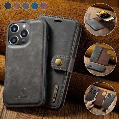 Wallet Detachable 2 In 1 Buckle iPhone 14 Pro Max Case Magnetic