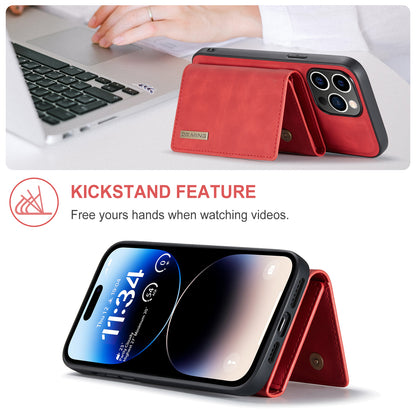 Retro Detachable Fold Wallet iPhone 14 Pro Max Case Magnetic Clip