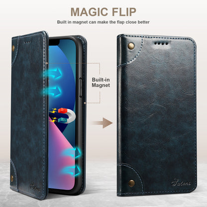 Baroque Wallet Stand iPhone 15 Pro Max Case Magtic Flip