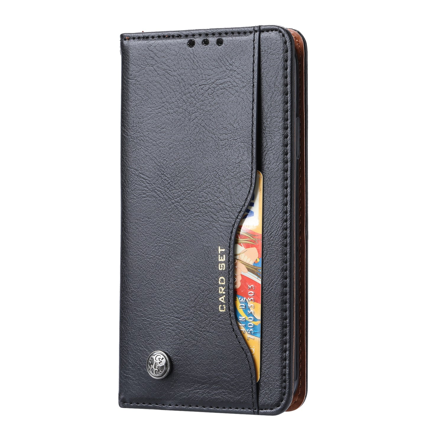 Classical Knead Leather iPhone 14 Pro Max Case with Notes Pocket