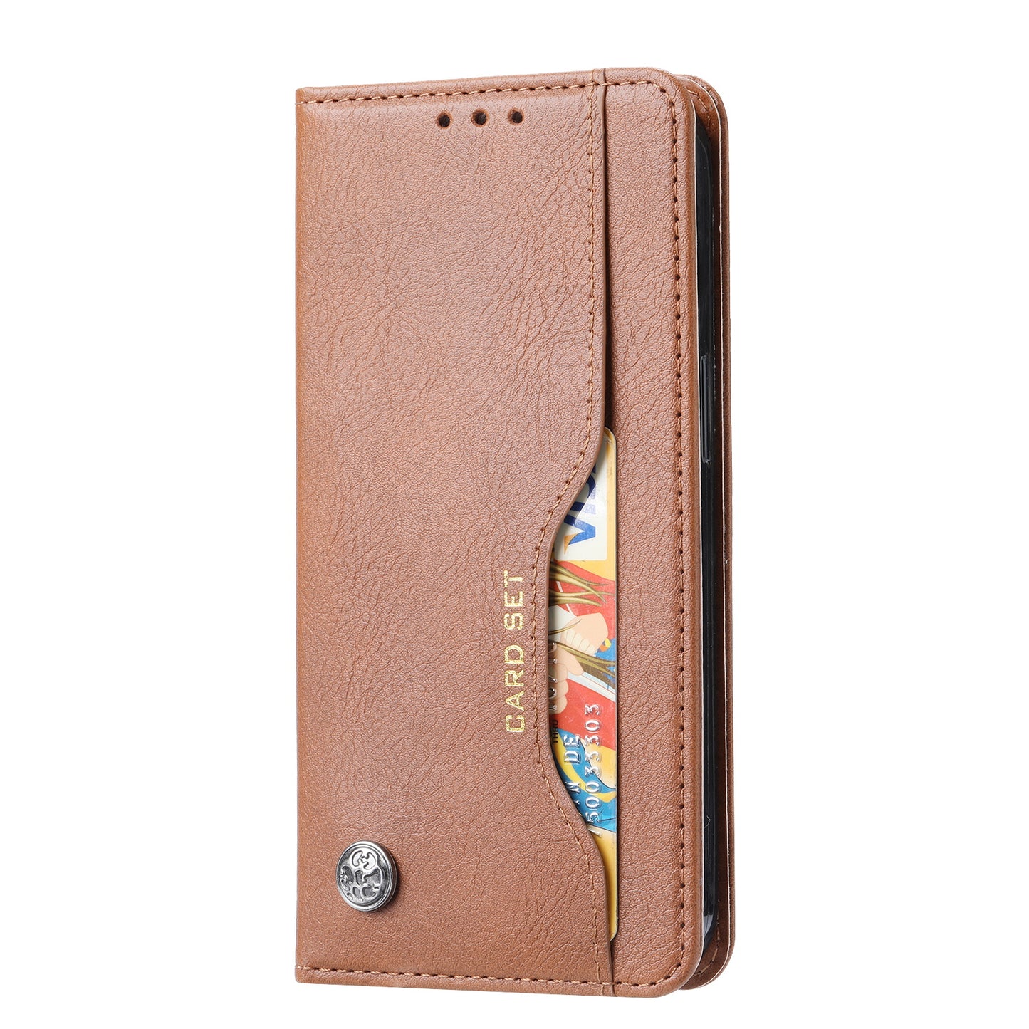 Classical Knead Leather iPhone 14 Pro Max Case with Notes Pocket