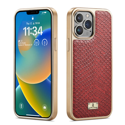 TPU Plated Lizard Leather iPhone 11 Case Back