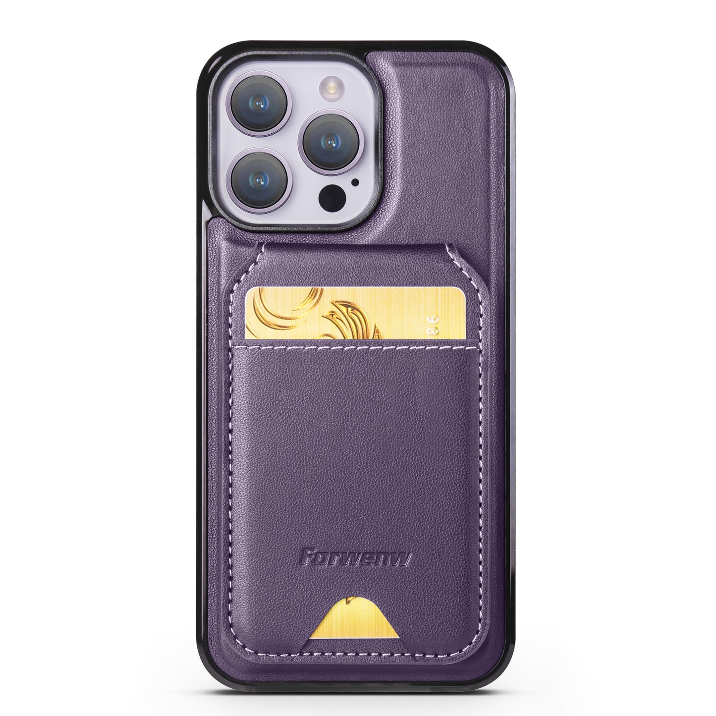 Detachable 2-in-1 Leather Card Bag iPhone 16 Pro Max Case Magnetic