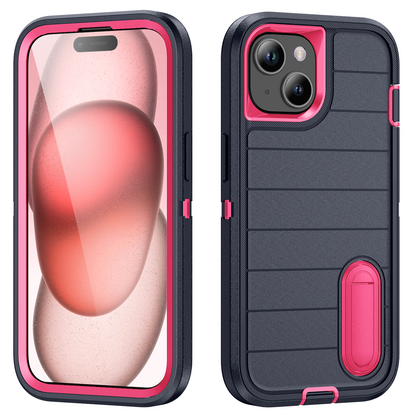 Defender iPhone 15 Plus Case Rotating Ring Stand