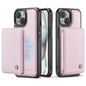 Magnetic Card Holder iPhone 16 Case Detachable RFID Blocking