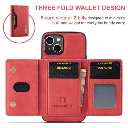 Retro Detachable Fold Card Holder iPhone 16 Case Magnetic Clip