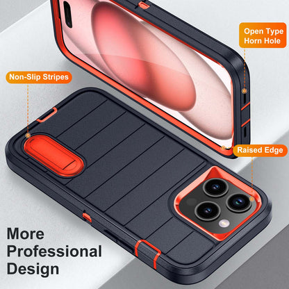 Defender iPhone 15 Pro Max Case Rotating Ring Stand