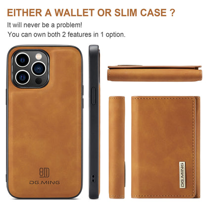 Retro Detachable Fold Wallet iPhone 15 Pro Case Magnetic Clip