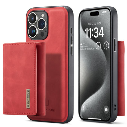 Retro Detachable Fold Wallet iPhone 15 Pro Case Magnetic Clip