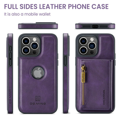 Wallet Detachable Tri-fold iPhone 15 Pro Max Case Muilti Card Slots