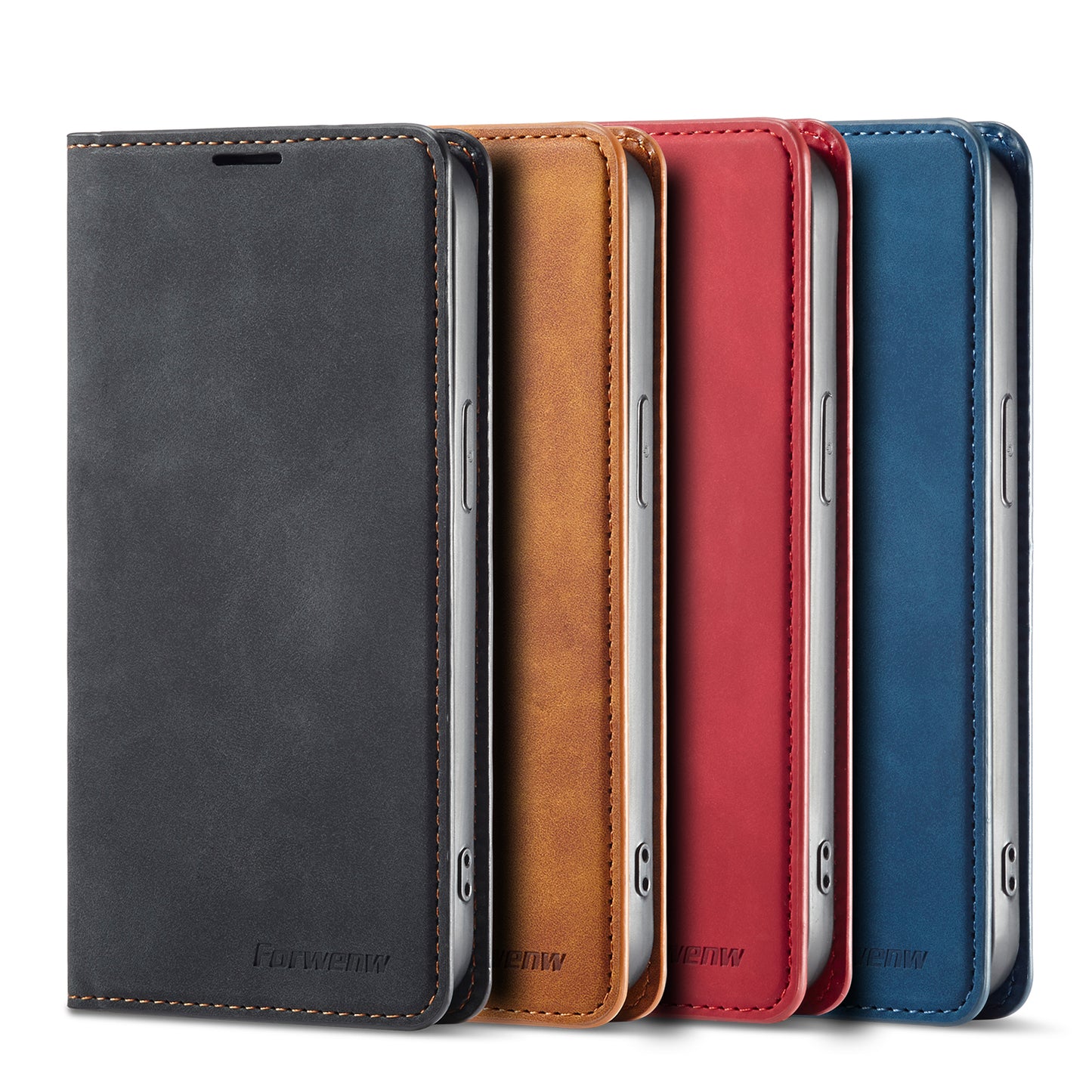 Illusion Slim Retro Leather iPhone 16 Pro Max Case Magnetic