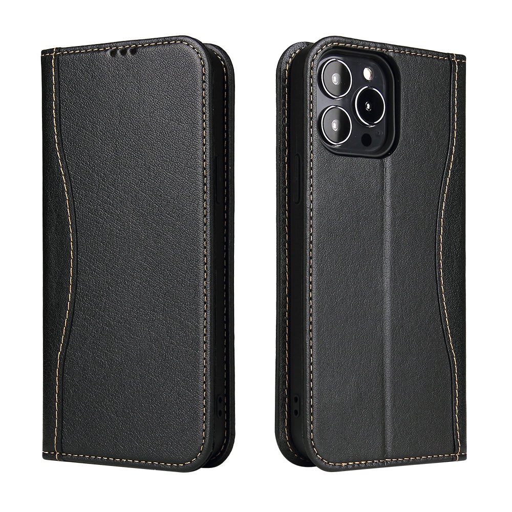 West Gun Crow Genuine Leather iPhone 15 Case Wallet