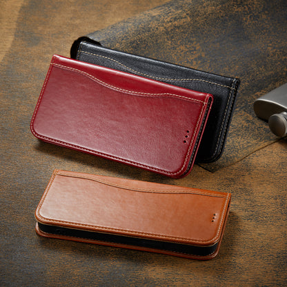 West Gun Crow Genuine Leather iPhone 15 Case Wallet