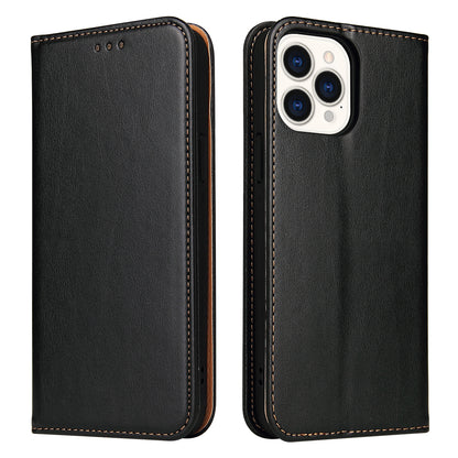 PU Leather iPhone 16 Case Wallet Stand Texture Deluxe