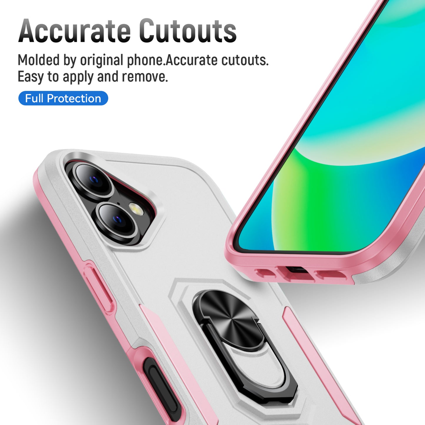 Pioneer iPhone 16 Case Rotating Ring Stand